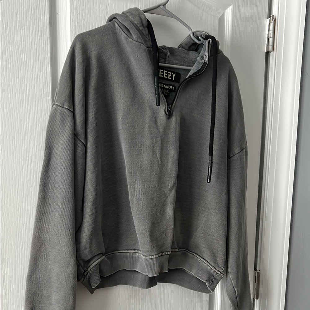 Yeezy Charcoal Half-Zip Hoodie